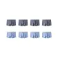 8 Pack (Dark Gray 4+Blue 4)