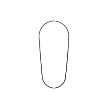 David Yurman Stainless Steel Box Chain Necklace 4mm
