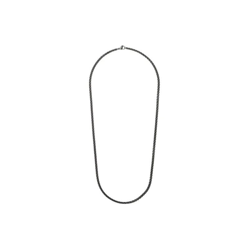 David Yurman Stainless Steel Box Chain Necklace 4mm-0