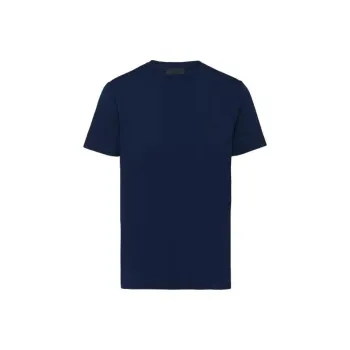 PRADA Stretch Cotton T shirt T Shirt Men's Marine Blue