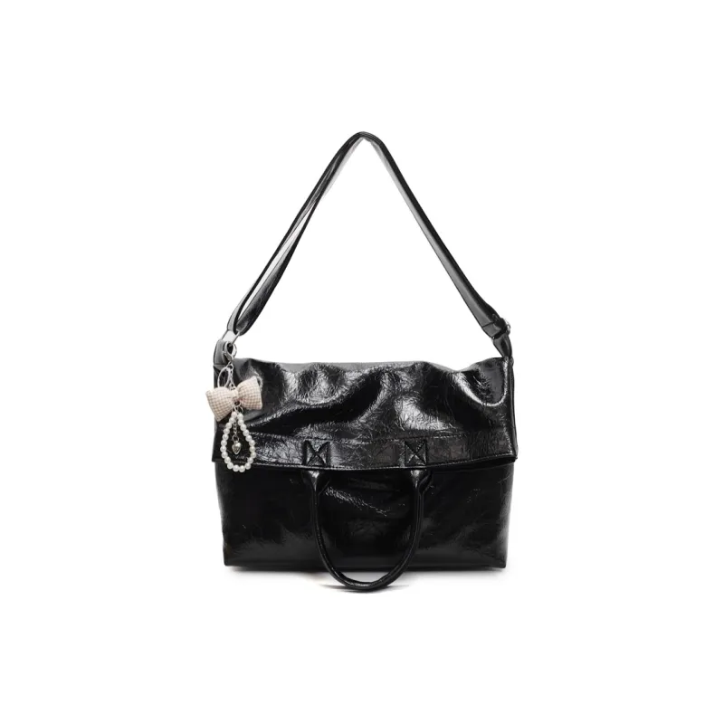 Versman PU Shoulder Bag, Crossbody Bag Women's Black/Ecru/Pink/Silver/Taro Purple-0