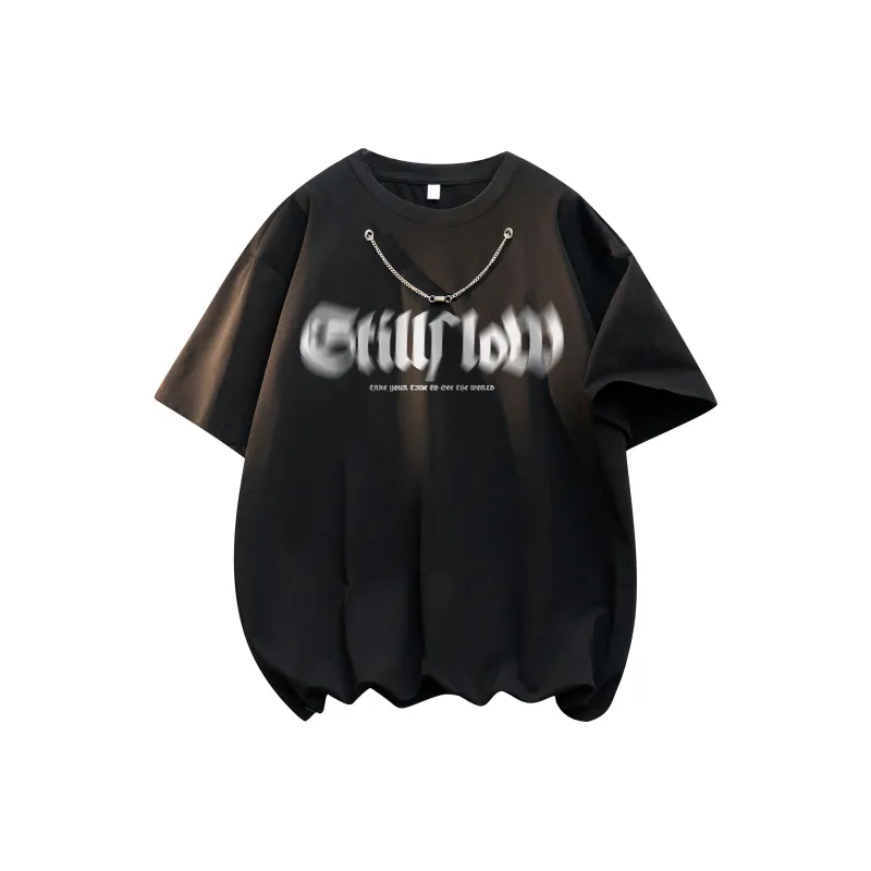 Stillslow Drop Shoulder Sleeve T Shirt Unisex-0