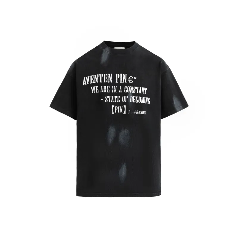AVENTEN PIN T Shirt Unisex Black-0
