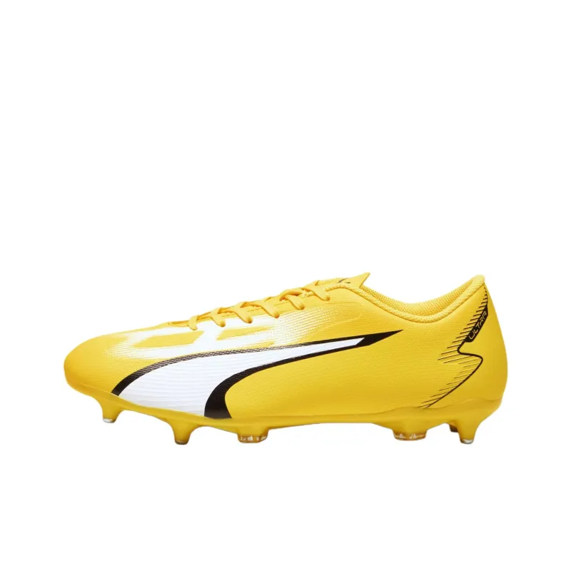 PUMA Ultra Play Anti Slip Wear Resistant Soccer Shoes Men's Yellow-0