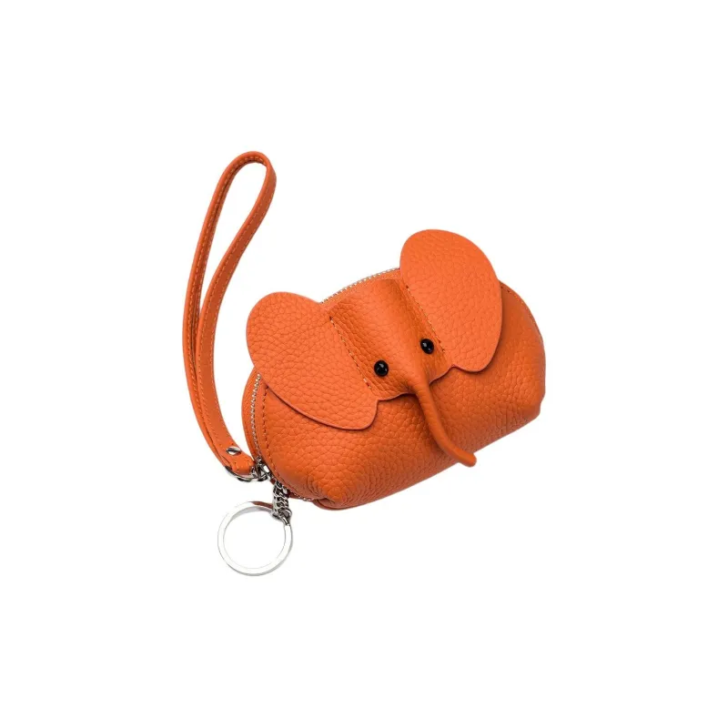 Tong Tong Rabbit Top Grain Cow Leather Coin Purse Women's Multicolor-2