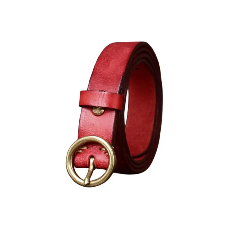 JEANSWEST Cow Leather Belts Women's 2.8CM-8