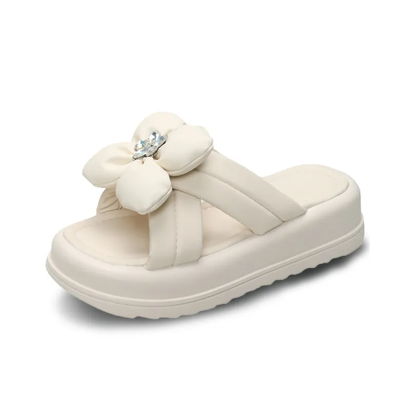 YUZHAOLIN Rubber Sole Slip Resistant Abrasion Resistant Cushioning Slide Slippers Women's Box-5