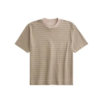 Hollister T-Shirt Men's Brown Stripes