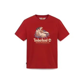 Timberland T Shirt Men's Burnt Nail Flower