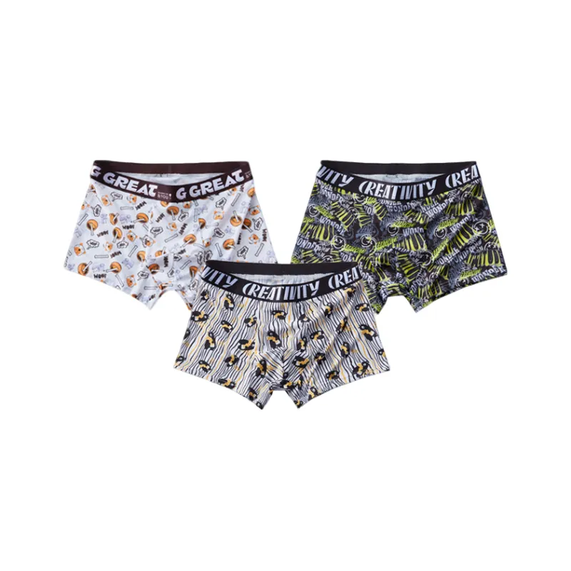 Qiao Ni Tong Underpants Men's 3 Pack-3