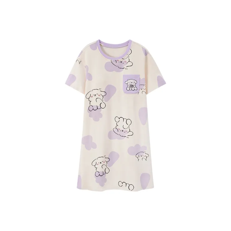 Lan Miao Women's Nightgowns-16