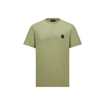 Moncler Faded Logo Motif Crewneck T Shirt