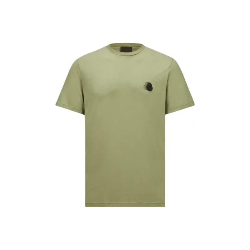 Moncler Faded Logo Motif Crewneck T Shirt-0