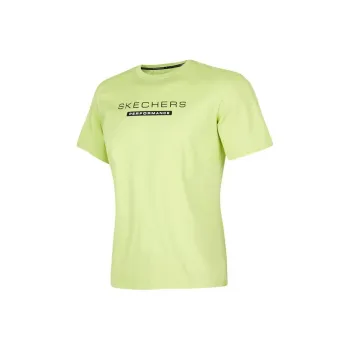 Skechers T Shirt Men's Light Yellow Green