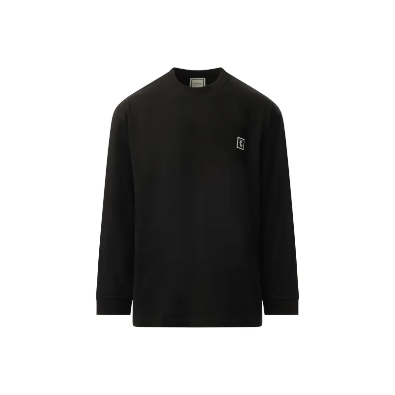 WOOYOUNGMI T Shirts Men Black-0