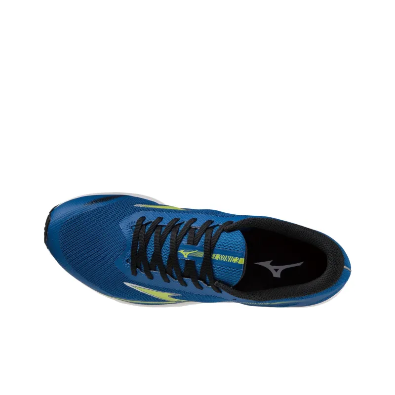 Mizuno Cushioned Slip Resistant Abrasion Resistant Low Top Training Shoes Unisex Blue Green Yellow White-2