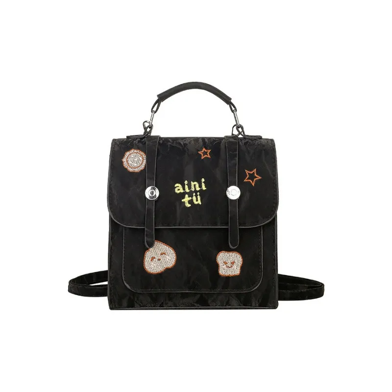 CORE BIRD PU Backpack Regular Women's Ecru/Brown/Black-3