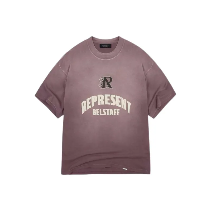 Belstaff X REPRESENT Belstaff Collaboration T-Shirts Men Pink Purple-0