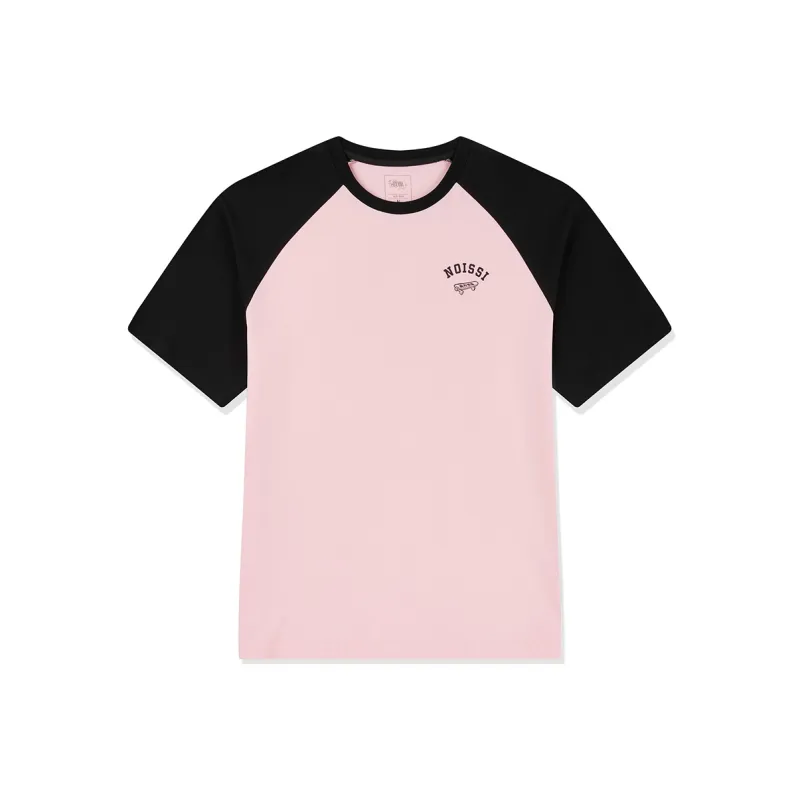 QIAODAN Raglan Sleeve T Shirt Unisex Morning Light Pink-0