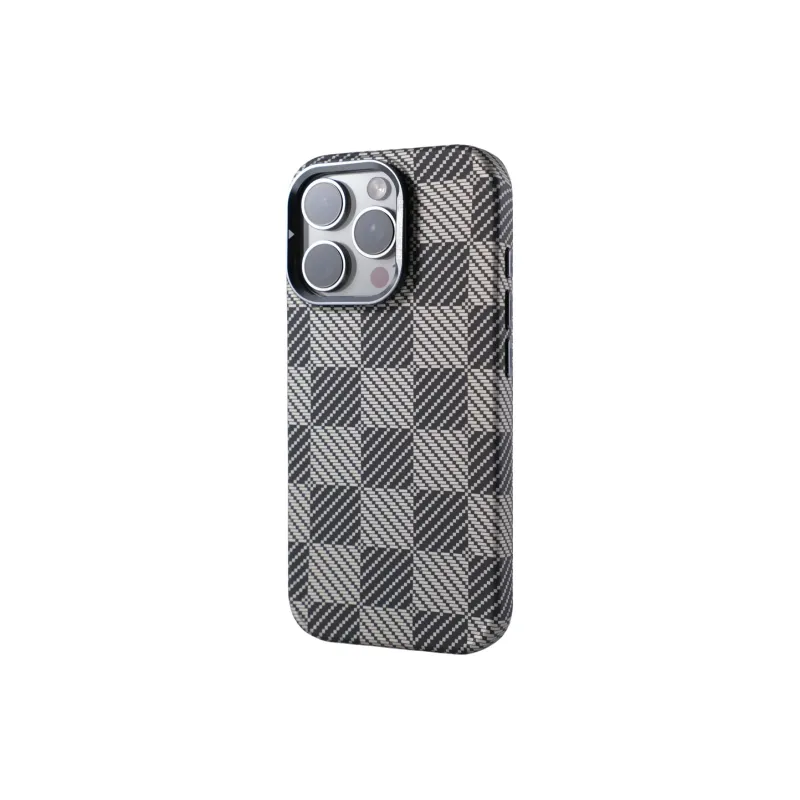 DEPA PC Material Carbon Fiber Texture Stand Magnetic Phone Cases Compatible With Apple 12 16 Collection British Style-3
