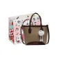 Khaki+Charm+Shopping Bag