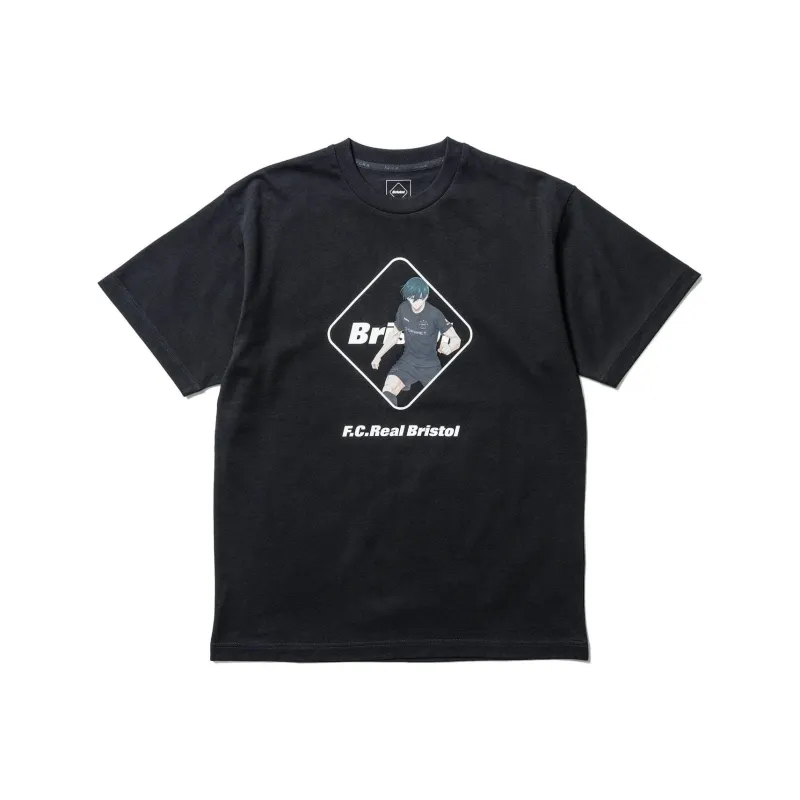 F.C Real Bristol BLUE LOCK Collaboration T-Shirts Unisex Black-0