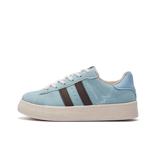 FCS Anti Slip Wear Resistant Low Top Skateboard Shoes Women's Blue