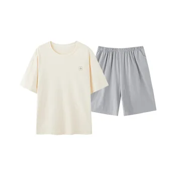 FENTENGCARE Pajama Set Men's Apricot