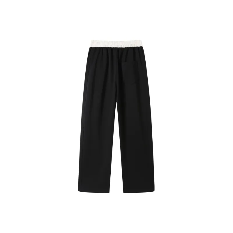 Mimx Homme Casual Pants Unisex Black White-1