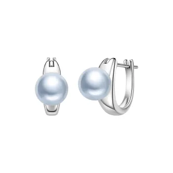 ME LUXE Pearl Hoop Earrings, Exquisite Design, Premium Feel Women's