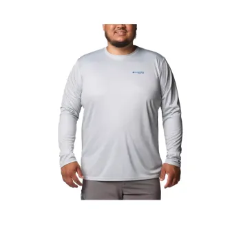 Columbia PFG Terminal Tackle Fish Flag T-Shirt Men's Cool Gray