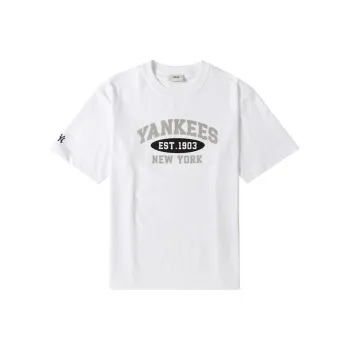 MLB T Shirt Unisex Ecru New York Yankees