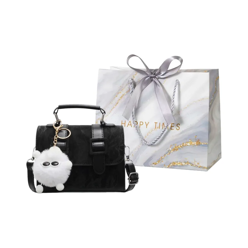Miss Angel PU One Shoulder Handbag, Crossbody Bag, Key Pouch Women's Pink/White/Silver/Black-12
