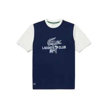 LACOSTE T Shirt Men's White/Navy