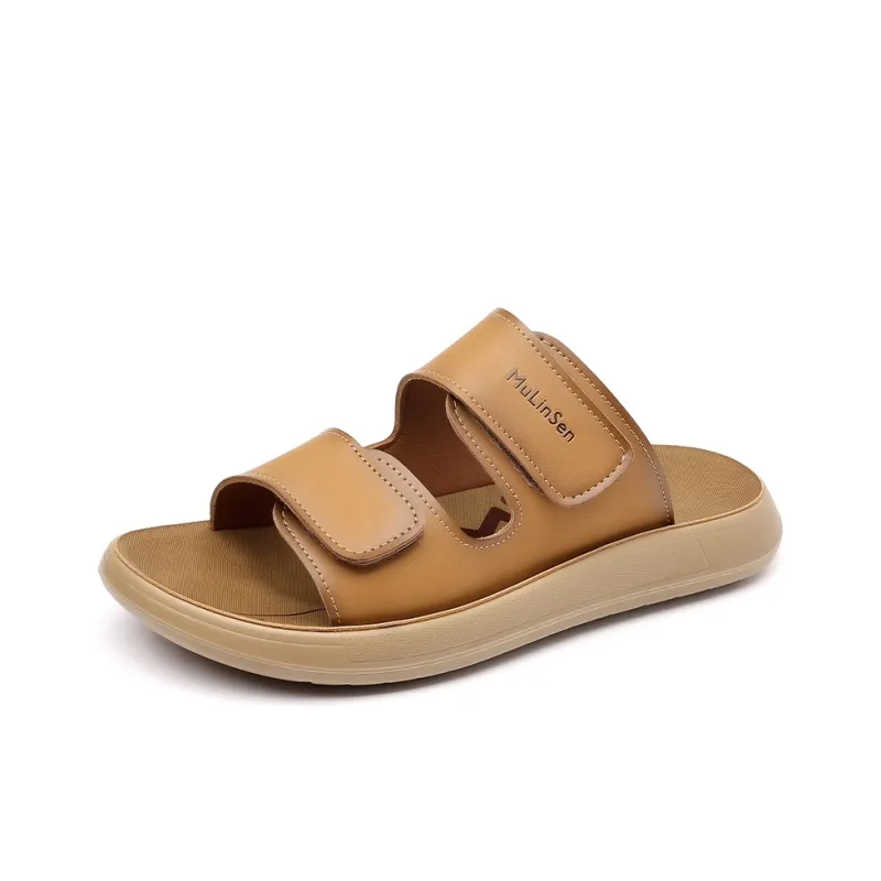 Mulinsen PU Polyurethane Abrasion Resistant Cushioning Slide Slippers Men's-5