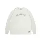 Gray & White Basic Curved Letter Long-Sleeved