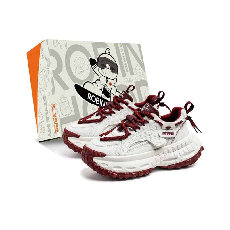 ROBINHOOD Cushioning Anti Slip Wear Resistant Support Impact Resistant Low Top Chunky Sneakers Men's-6