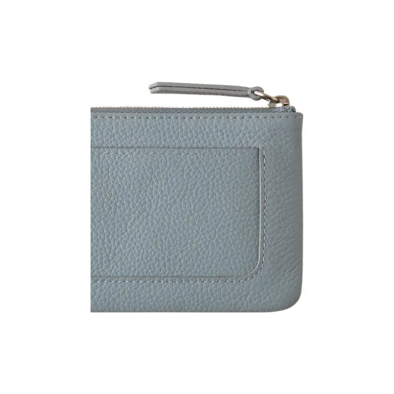Mulberry Cow Leather Coin Purses Wallets Small Size Women's Blue-3