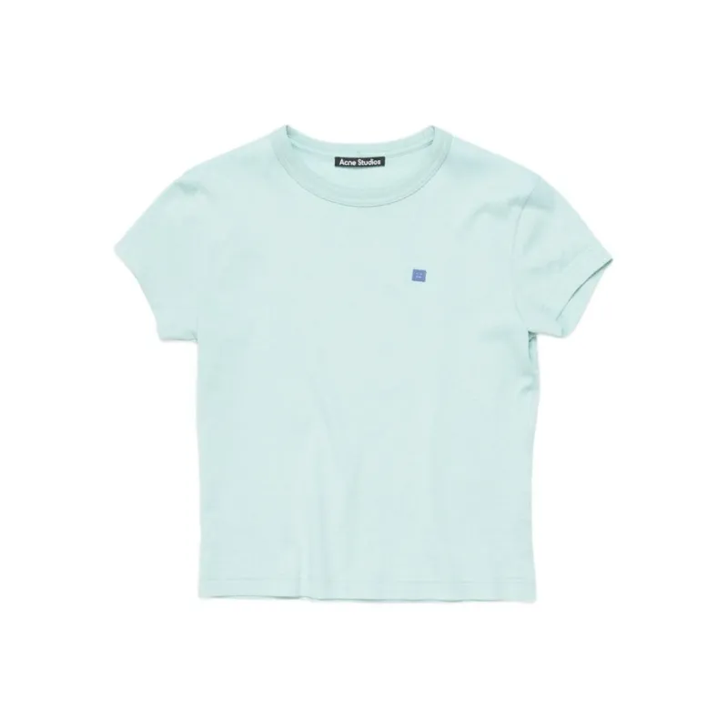 Acne Studios Face Logo-appliqué Cotton T-shirt-0
