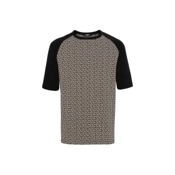 BALMAIN Raglan Sleeve T Shirt Men's Black