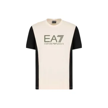 EMPORIO ARMANI EA7 FW24 T Shirt Men's Ecru
