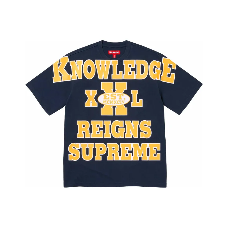Supreme Overprint Knowledge S/S Top Stone-0