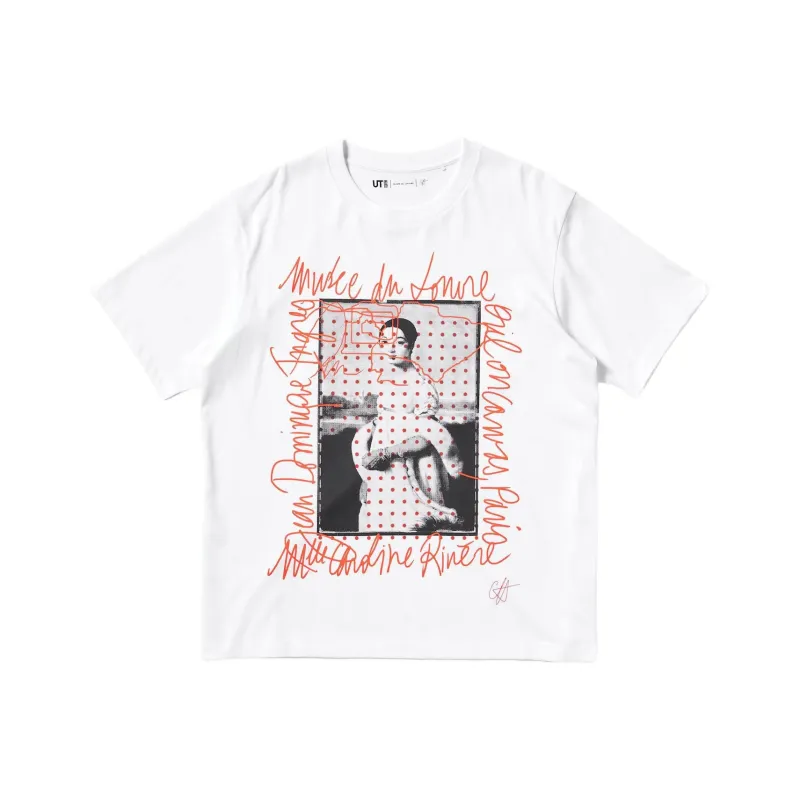 UNIQLO Louvre X Camille Henrot Collaboration T Shirts Unisex White-0