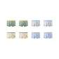 8-Pack (Pea Green 2+Khaki 2+Light Gray 2+Light Blue 2)