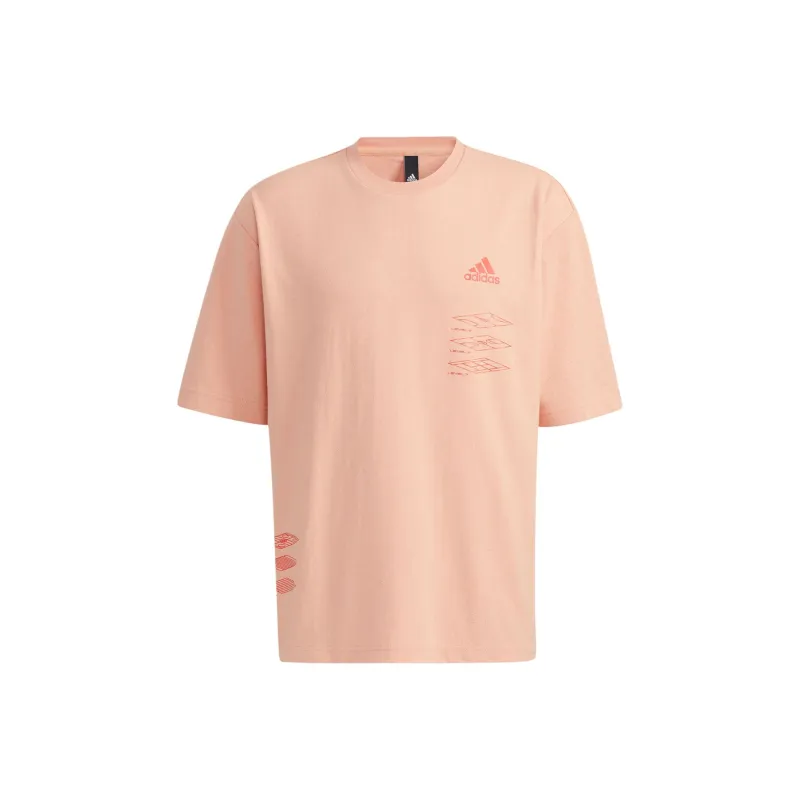 Adidas T-Shirts Men Coral-0