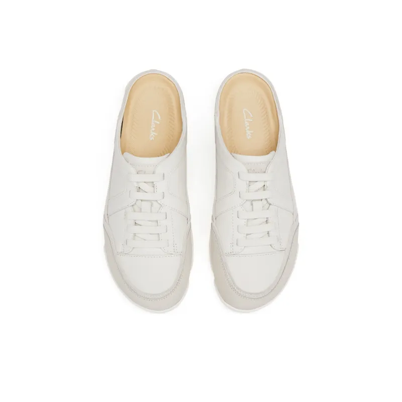 Clarks Slip Resistant Closed Toe Slippers Women's White-2