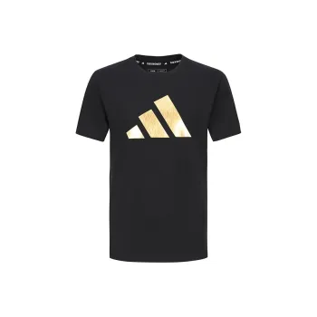 Adidas Cotton T Shirt Unisex Black Gold