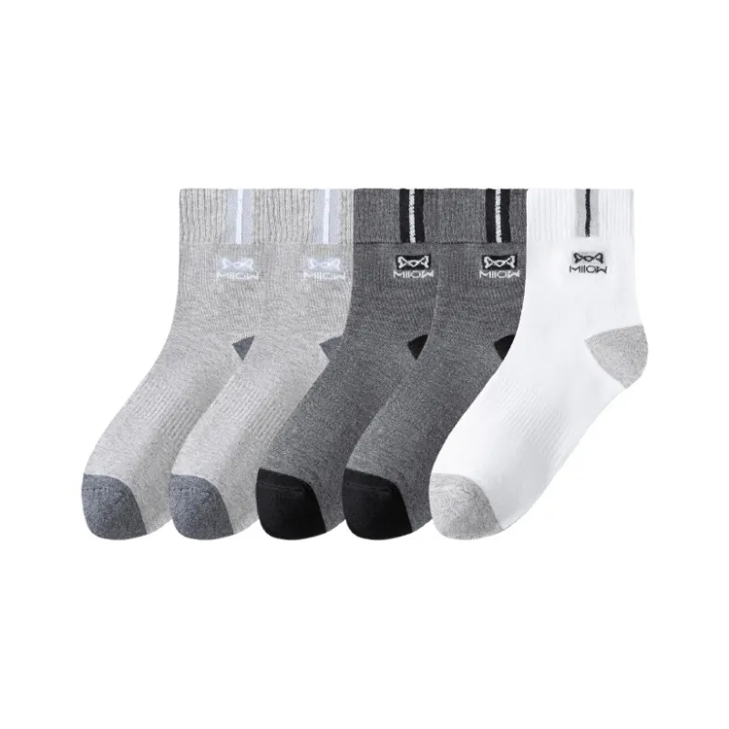 MIIOW Mid Calf Socks Unisex 5 Pack-10