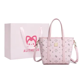ALI THE FOX PU Handbag Women's Pink/Custard