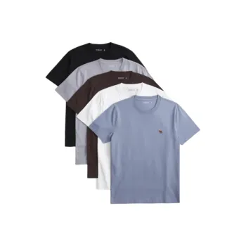 Abercrombie＆Fitch T Shirt Men's 5 Pack Multicolor